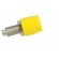 Socket | 4mm banana | 36A | 60VDC | Cutout: Ø8mm | yellow | nickel plated paveikslėlis 7