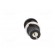 Socket | 4mm banana | 36A | black | nickel plated | on panel,screw image 5