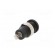 Socket | 4mm banana | 36A | black | nickel plated | on panel,screw image 6