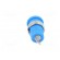 Socket | 4mm banana | 36A | blue | nickel plated | on panel,screw image 5