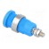 Socket | 4mm banana | 36A | Cutout: Ø12mm | blue | nickel plated | 5mΩ image 4