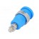 Socket | 4mm banana | 36A | Cutout: Ø12mm | blue | nickel plated | 5mΩ paveikslėlis 6