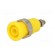 Socket | 4mm banana | 36A | Cutout: Ø12mm | yellow | nickel plated | 5mΩ image 2