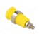 Socket | 4mm banana | 36A | Cutout: Ø12mm | yellow | nickel plated | 5mΩ image 4