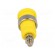 Socket | 4mm banana | 36A | Cutout: Ø12mm | yellow | nickel plated | 5mΩ image 5