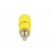 Socket | 4mm banana | 36A | Cutout: Ø8mm | yellow | nickel plated | 5mΩ image 5