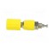 Socket | 4mm banana | 36A | Cutout: Ø8mm | yellow | nickel plated | 5mΩ image 3