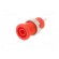 Socket | 4mm banana | 36A | red | nickel plated | on panel,screw image 2