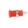 Socket | 4mm banana | 36A | red | nickel plated | on panel,screw фото 3