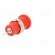 Socket | 4mm banana | 36A | red | nickel plated | on panel,screw фото 6