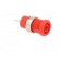 Socket | 4mm banana | 36A | red | nickel plated | on panel,screw image 8