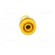 Socket | 4mm banana | 36A | yellow | nickel plated | on panel,screw фото 9