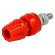 Socket | 4mm banana | 50A | 60VDC | red | screw | 57mm | Contacts: brass фото 1