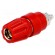 Socket | 4mm banana | 63A | 60VDC | Cutout: Ø9mm | red | screw | -25÷100°C paveikslėlis 1