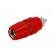 Socket | 4mm banana | 63A | 60VDC | Cutout: Ø9mm | red | screw | -25÷100°C paveikslėlis 2