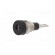 Socket | 2mm banana | 10A | 23mm | black | Mounting: soldered,on panel image 2