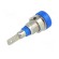 Socket | 2mm banana | 10A | 23mm | blue | Mounting: screw,on panel image 6