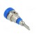 Socket | 2mm banana | 10A | 23mm | blue | on panel,screw | insulated image 4