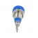 Socket | 2mm banana | 10A | 23mm | blue | on panel,screw | insulated image 5