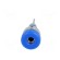 Socket | 2mm banana | 10A | 23mm | blue | on panel,screw | insulated image 9