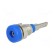 Socket | 2mm banana | 10A | 23mm | blue | Mounting: screw,on panel image 2