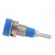 Socket | 2mm banana | 10A | 23mm | blue | Mounting: soldered,on panel фото 3