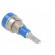 Socket | 2mm banana | 10A | 23mm | blue | Mounting: soldered,on panel фото 4