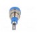 Socket | 2mm banana | 10A | 23mm | blue | Mounting: soldered,on panel фото 5