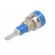 Socket | 2mm banana | 10A | 23mm | blue | Mounting: soldered,on panel image 6