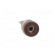 Socket | 2mm banana | 10A | 23mm | brown | soldered,on panel | insulated image 9