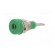Socket | 2mm banana | 10A | 23mm | green | soldered,on panel | insulated фото 2