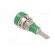 Socket | 2mm banana | 10A | 23mm | green | soldered,on panel | insulated image 4