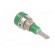 Socket | 2mm banana | 10A | 23mm | green | soldered,on panel | insulated фото 4