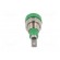 Socket | 2mm banana | 10A | 23mm | green | soldered,on panel | insulated image 5
