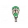 Socket | 2mm banana | 10A | 23mm | green | soldered,on panel | insulated paveikslėlis 5