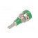 Socket | 2mm banana | 10A | 23mm | green | soldered,on panel | insulated фото 6