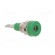 Socket | 2mm banana | 10A | 23mm | green | soldered,on panel | insulated фото 8