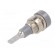Socket | 2mm banana | 10A | 23mm | grey | soldered,on panel | insulated image 6