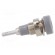 Socket | 2mm banana | 10A | 23mm | grey | soldered,on panel | insulated image 7