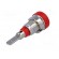 Socket | 2mm banana | 10A | 23mm | red | Mounting: screw,on panel image 6