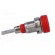 Socket | 2mm banana | 10A | 23mm | red | Mounting: screw,on panel фото 7