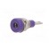 Socket | 2mm banana | 10A | 23mm | violet | soldered,on panel | SS2 image 2