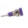 Socket | 2mm banana | 10A | 23mm | violet | soldered,on panel | SS2 image 7