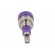 Socket | 2mm banana | 10A | 23mm | violet | soldered,on panel | SS2 image 5