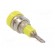 Socket | 2mm banana | 10A | 23mm | yellow | soldered,on panel | SS2 фото 4