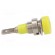 Socket | 2mm banana | 10A | 23mm | yellow | soldered,on panel | SS2 фото 7