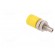 Socket | 2mm banana | 10A | 33VAC | 70VDC | yellow | insulated | -40÷110°C image 4