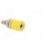 Socket | 2mm banana | 10A | 33VAC | 70VDC | yellow | soldered | insulated image 8