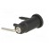 Socket | 2mm banana | 10A | 600V | 19.5mm | black | Mounting: soldered paveikslėlis 6