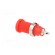 Socket | 2mm banana | 10A | 600V | 25mm | red | Mounting: screw,on panel image 4
